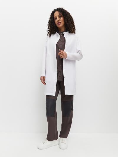 Изображение товара Халат PRO FLEX длинный, белый, арт.  фото 3