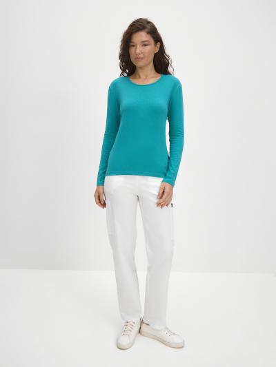 Изображение товара Лонгслив женский, изумруд, арт. L1-210-40 фото 3