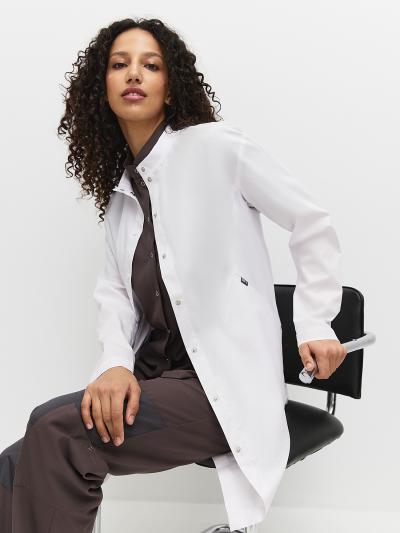 Изображение товара Халат PRO FLEX длинный, белый, арт.  фото 1