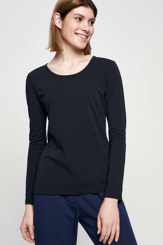 Изображение товара Лонгслив женский, синий