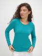 Изображение товара Лонгслив женский, изумруд, арт. L1-210-40 фото 2