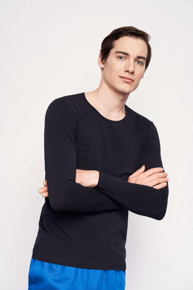 Изображение товара Лонгслив мужской, синий